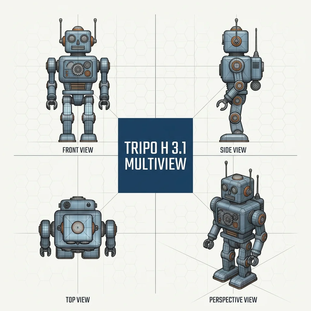 Tripo H3.1 Multiview