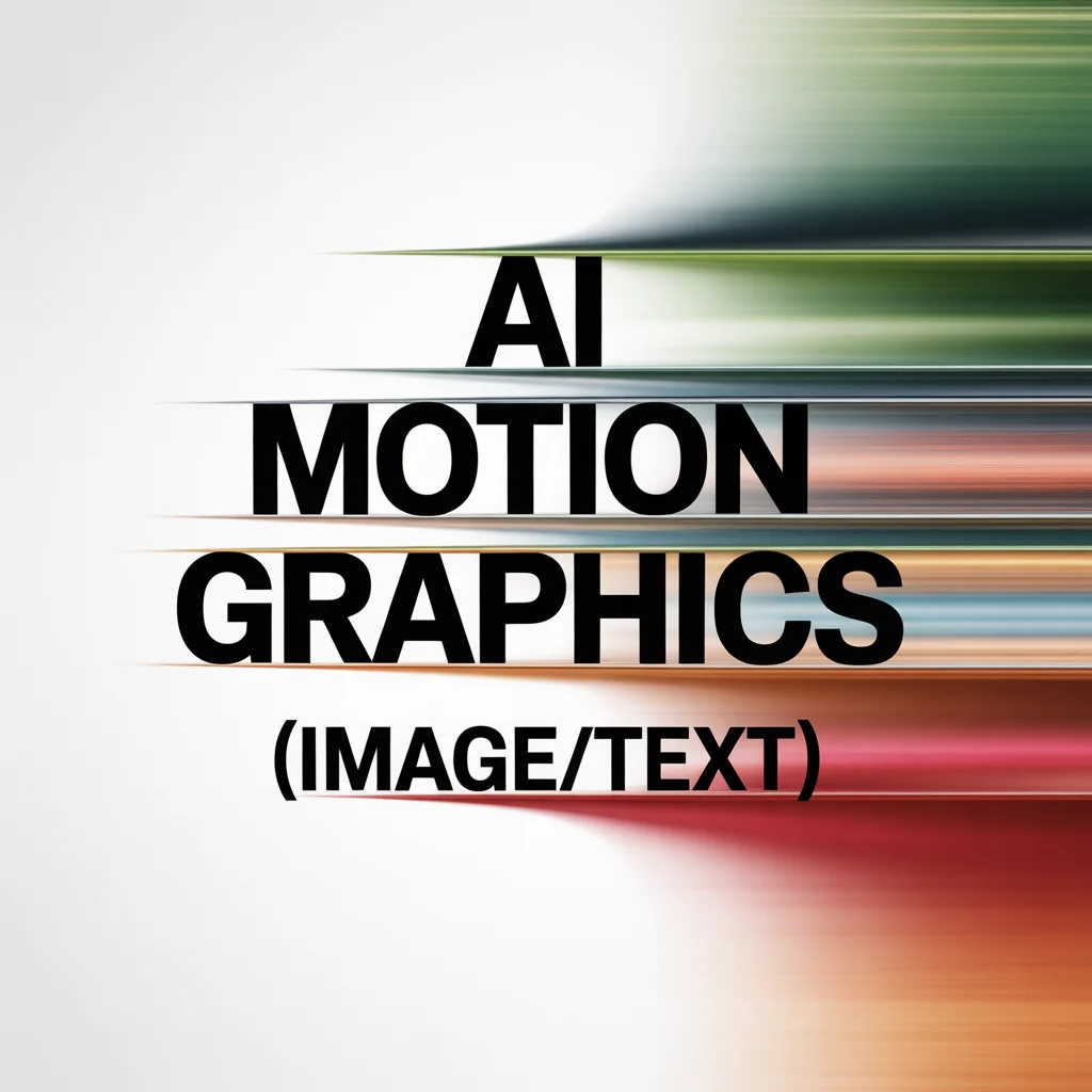 AI motion graphics (Text/Image)
